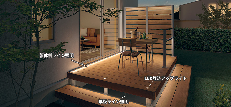 商品特長 オプション｜人工木デッキ ヴィラウッド 高強度タイプ