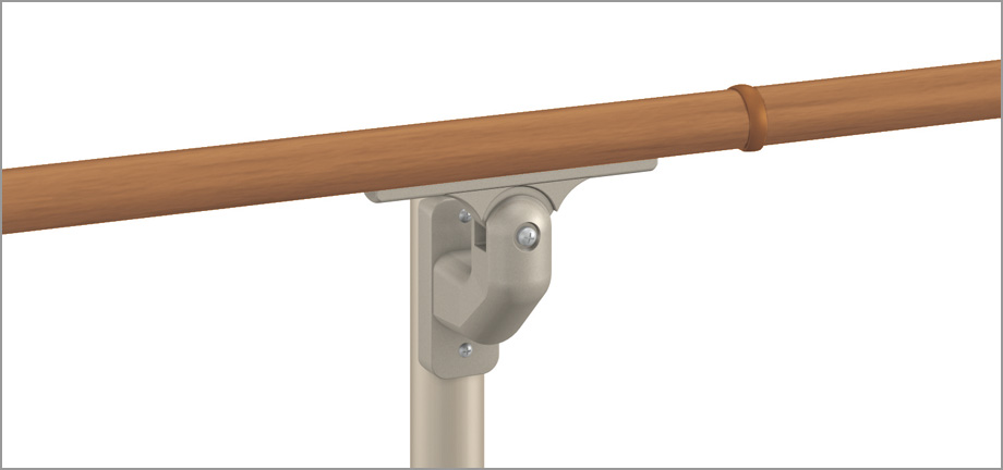鋳物パネル ベースプレート支柱用（傾斜地の場合） 800用 歩行補助、転倒防止