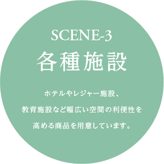 SCENE-3Ae{݁Aze⃌W[{݁A{݂ȂǕLԂ̗֐߂鏤ipӂĂ܂B