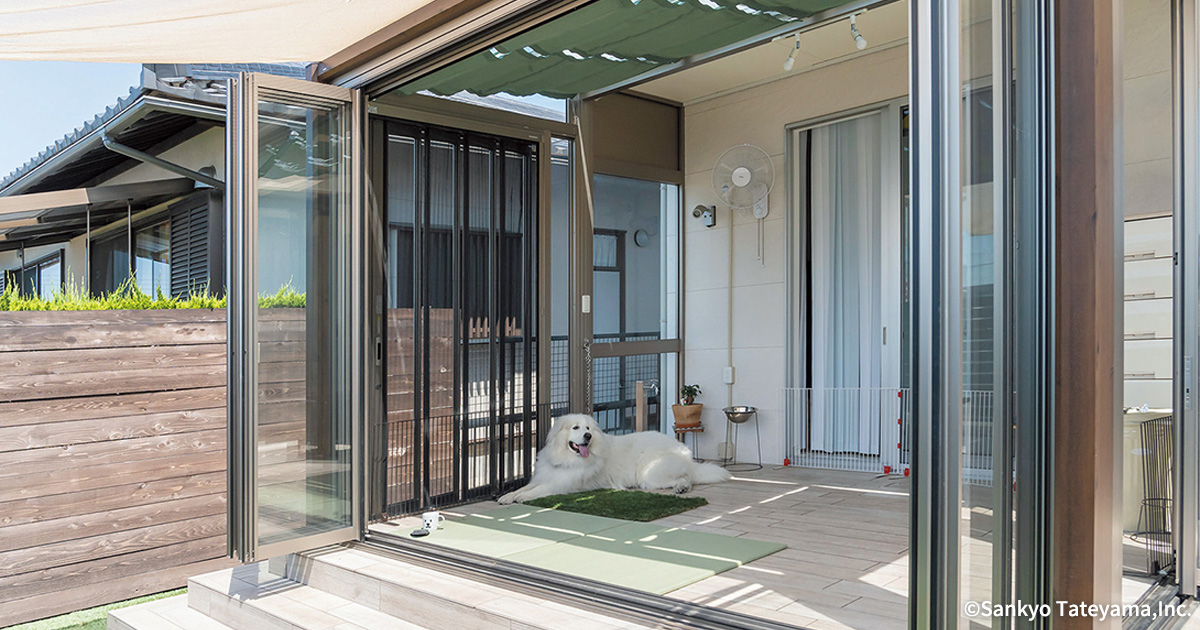 家族が集い愛犬とのふれあいが増えた幸せガーデン｜犬と笑う庭づくり